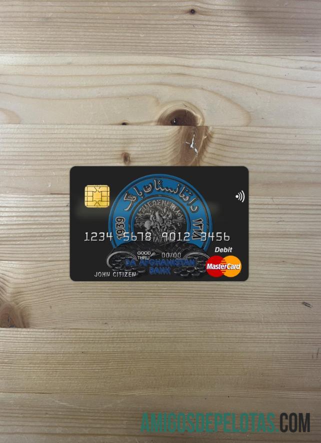 Afeganistão Da Bank Mastercard Photolook Frente modelo